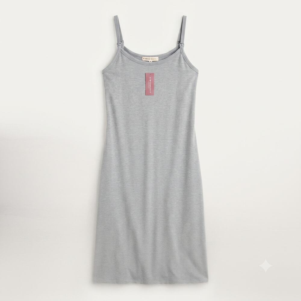 NWT Kindred Bravely Womens S Minimalist Loungewear The Sunday Nursing Maxi Dress